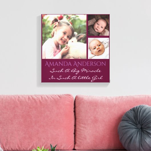 写真パーソナライズされたとカスタム引用文 キャンバスプリント (インサイチュ (リビング))