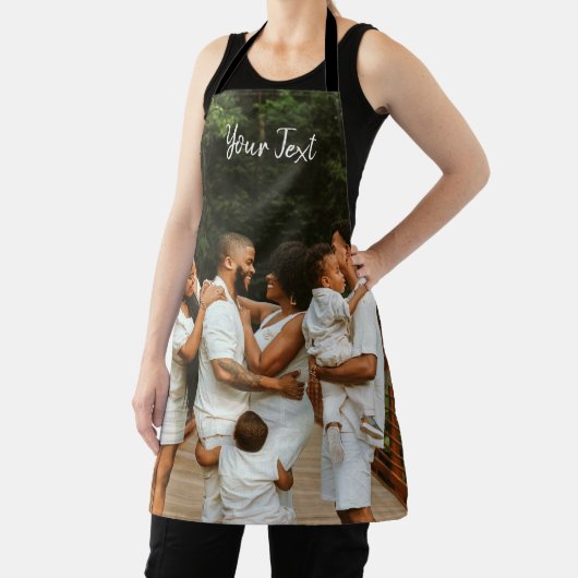 写真パーソナライズされたとカスタム文字テンプレート エプロン (インサイチュ)