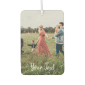 写真パーソナライズされたとカスタム文字テンプレート カーエアーフレッシュナー (正面)