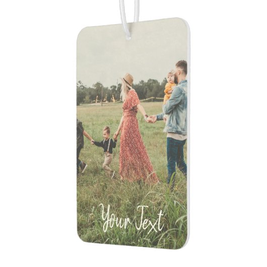 写真パーソナライズされたとカスタム文字テンプレート カーエアーフレッシュナー (左)