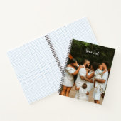 写真パーソナライズされたとカスタム文字テンプレート ノートブック (内部)