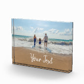 写真パーソナライズされたとカスタム文字テンプレート フォトブロック (右)