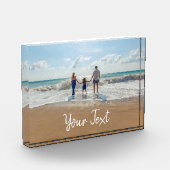 写真パーソナライズされたとカスタム文字テンプレート フォトブロック (左)