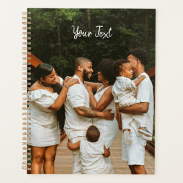 写真パーソナライズされたとカスタム文字テンプレート プランナー手帳