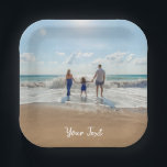 写真パーソナライズされたとカスタム文字テンプレート ペーパープレート<br><div class="desc">自分の写真とデザイン文字を使って自分パーソナライズされたの写真をカスタム作成する。自分の写真と文字を使って自分の写真を作ろう。母の日の贈り物、父の日の贈り物、ビジネス用品、会社の商品、オフィスのデコ企業のア、メモリアル、ペット、誕生日の贈り物、家族の記念品のための理想的な写真と文字テンプレート。お客様のカスタマイズアイテムのニーズに合った写真と文字のテンプレートにパーソナライズされた対する簡単</div>