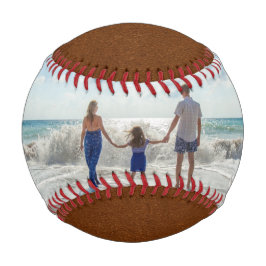 写真パーソナライズされたとカスタム文字テンプレート 野球ボール