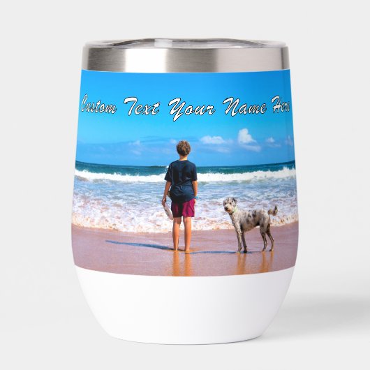 写真パーソナライズされたとカスタム文字名 (背面)