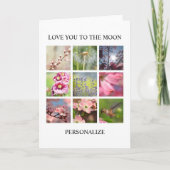 写真パーソナライズされたとテキストのコラージュ カード (正面)