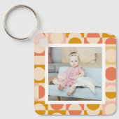 写真パーソナライズされたとパターン キーホルダー (正面)