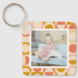 写真パーソナライズされたとパターン キーホルダー