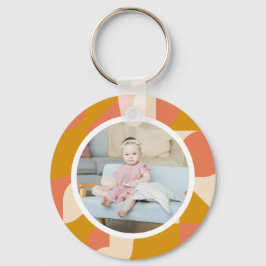 写真パーソナライズされたとパターン キーホルダー