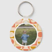 写真パーソナライズされたとパターン キーホルダー (裏面)