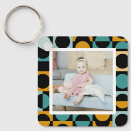 写真パーソナライズされたとパターン キーホルダー