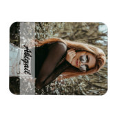 写真パーソナライズされたとマグネット名 マグネット (横)