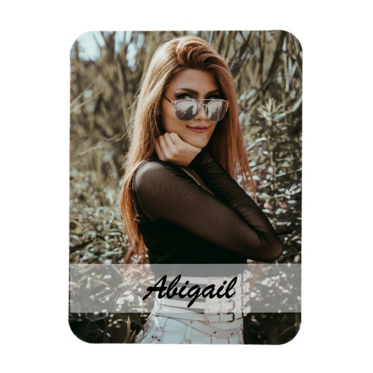 写真パーソナライズされたとマグネット名 マグネット (縦)