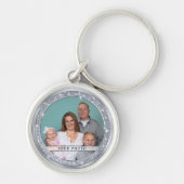 写真パーソナライズされたとメタルフォトキーリング キーホルダー (正面)