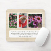 写真パーソナライズされたとメッセージのマウスパッド マウスパッド (マウス)