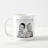写真パーソナライズされたとメッセージ コーヒーマグカップ (左)