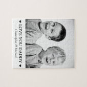 写真パーソナライズされたとメッセージ ジグソーパズル (横)