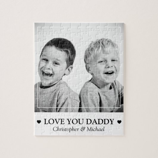 写真パーソナライズされたとメッセージ ジグソーパズル (縦)
