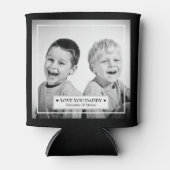 写真パーソナライズされたとメッセージ 缶クーラー (正面)