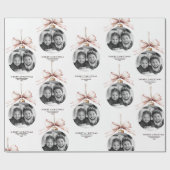 「写真パーソナライズされたと一緒に楽しいクリスマス ラッピングペーパー (フラット)