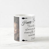 写真パーソナライズされたと名前で父の日のマグカップ コーヒーマグカップ (中央)