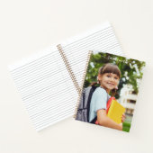 写真パーソナライズされたと名前のスケッチ ノートブック (内部)