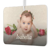 写真パーソナライズされたと名前の一種 カーエアーフレッシュナー (左)