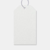 写真パーソナライズされたと名前の付いたクリスマスリース ギフトタグ (裏面)