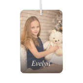 写真パーソナライズされたと名前の子供の一種 カーエアーフレッシュナー (正面)