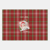 写真パーソナライズされたと名前の折り返し紙 ラッピングペーパーシート (正面)