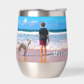 写真パーソナライズされたと名前をカスタムする文字 (左面)