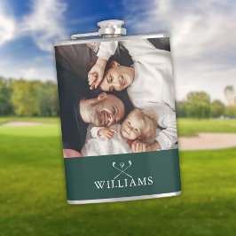 写真パーソナライズされたと名前エメラルドグリーン フラスク