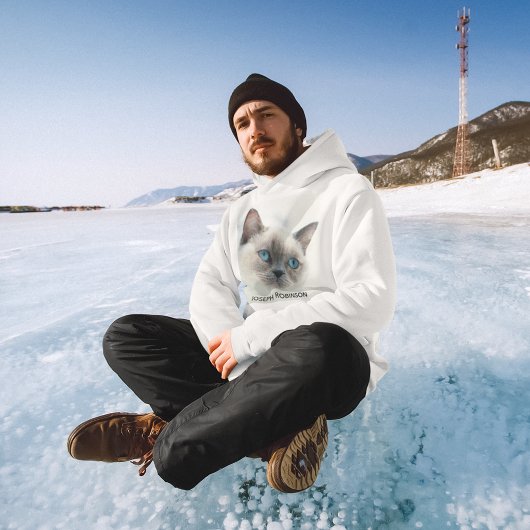 写真パーソナライズされたと名前カスタムメンズカワイイ パーカ