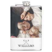 写真パーソナライズされたと名前ゴルフクラブ フラスク (正面)