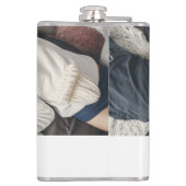 写真パーソナライズされたと名前ゴルフクラブ フラスク (裏面)