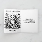 写真パーソナライズされたと名前チャイルドの誕生日 カード (内部)