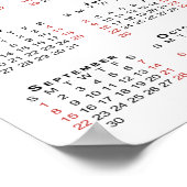 写真パーソナライズされたと名前2024カレンダー ポスター (角)