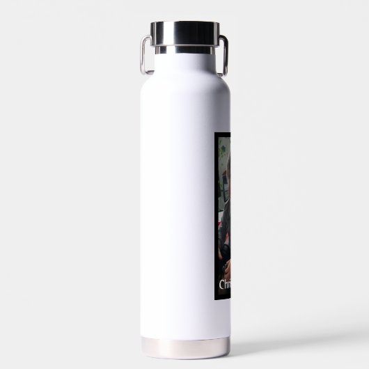 写真パーソナライズされたと名前 ウォーターボトル (正面)