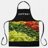 写真パーソナライズされたと名前 エプロン (正面)