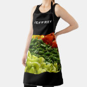 写真パーソナライズされたと名前 エプロン (インサイチュ)