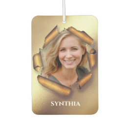 写真パーソナライズされたと名前 カーエアーフレッシュナー