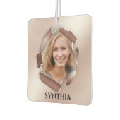 写真パーソナライズされたと名前 カーエアーフレッシュナー (左)