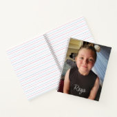 写真パーソナライズされたと名前 ノートブック (内部)