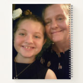 写真パーソナライズされたと名前 ノートブック (裏面)