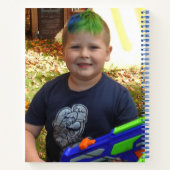 写真パーソナライズされたと名前 ノートブック (裏面)