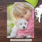 写真パーソナライズされたと名前 フリースブランケット