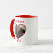 写真パーソナライズされたと名前 |初めてのクリスマス マグカップ (正面左)