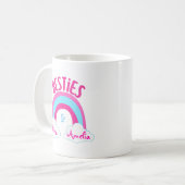 写真パーソナライズされたと名前Bessties Coffee Mug コーヒーマグカップ (正面左)